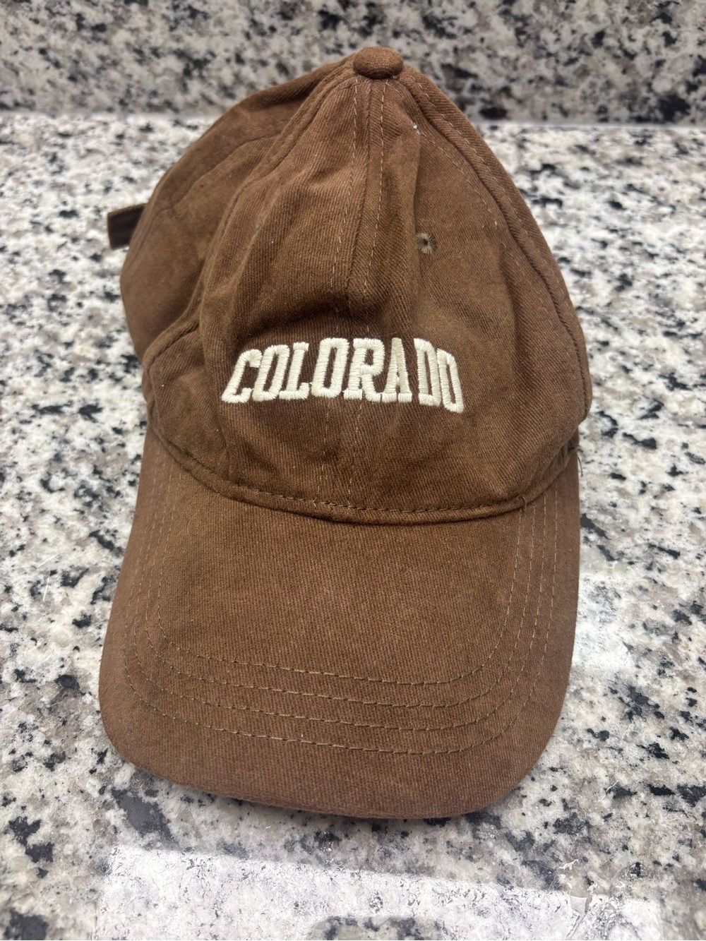 Colorado Vintage Cotton Embroidered Brown Baseball Cap